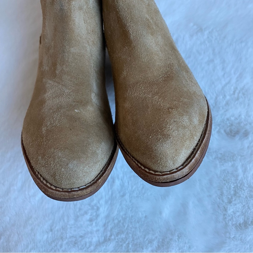 Madewell The Watkin Tan Suede Ankle Boots | 6 - Picture 6 of 12